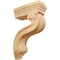 Ekena Millwork 3 7/8"W x 8"D x 13"H Los Angeles Hollow Back Corbel, Red Oak COR03X08X13HARO - alternate 1